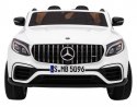 Auto Na Akumulator Mercedes GLC 63S Biały Napęd 4x4 MP4 LED Ekoskóra EVA