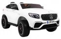 Auto Na Akumulator Mercedes GLC 63S Biały Napęd 4x4 MP4 LED Ekoskóra EVA