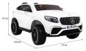 Auto Na Akumulator Mercedes GLC 63S Biały Napęd 4x4 MP4 LED Ekoskóra EVA