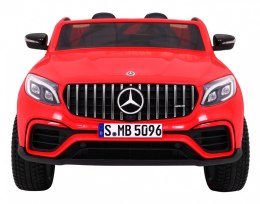 Auto Na Akumulator Mercedes GLC 63S Czerwony Napęd 4x4 MP4 LED Ekoskóra EVA