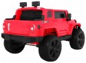 Jeep Na Akumulator Mighty Czerwony 2-osobowy Napęd 4x4 MP3 LED 2 bagażniki