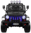 Jeep Na Akumulator Terenowy Raptor Drifter Czarny Pilot Napęd 4x4 MP3 LED