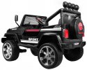 Jeep Na Akumulator Terenowy Raptor Drifter Czarny Pilot Napęd 4x4 MP3 LED