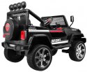 Jeep Na Akumulator Terenowy Raptor Drifter Czarny Pilot Napęd 4x4 MP3 LED