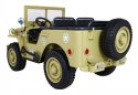 Jeep Na Akumulator Wojskowe Retro Matcha Napęd 4x4 Schowki MP3 LED