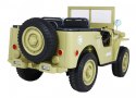 Jeep Na Akumulator Wojskowe Retro Matcha Napęd 4x4 Schowki MP3 LED