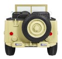 Jeep Na Akumulator Wojskowe Retro Matcha Napęd 4x4 Schowki MP3 LED