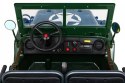 Jeep Na Akumulator Wojskowe Retro Zielony Napęd 4x4 Schowki MP3 LED