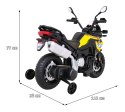 Motor Na Akumulator BMW F850 GS Żółty Kółka Pomocnicze Audio LED