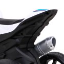 Motor Na Akumulator BMW HP4 Biały 3 Koła LED MP3 USB Ekoskóra