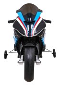 Motor Na Akumulator BMW HP4 Niebieski Pomocnicze Kółka Wolny Start MP3 LED