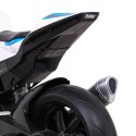 Motor Na Akumulator BMW HP4 Niebieski Pomocnicze Kółka Wolny Start MP3 LED