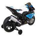 Motor Na Akumulator BMW HP4 Niebieski Pomocnicze Kółka Wolny Start MP3 LED