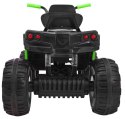 Quad ATV Na Akumulator 2.4GHzi Czarno-Zielony Pilot Koła EVA Radio MP3