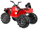 Quad Na Akumulator ATV Czerwony Koła EVA Radio MP3 LED Wolny Start