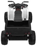 Quad Na Akumulator XL ATV Biały Napęd 4x4 Bagażnik Wolny Start Audio LED