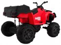 Quad Na Akumulator XL ATV Czerwony Napęd 4x4 Bagażnik Wolny Start Audio LED