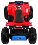 Quad Na Akumulator Sport Run Czerwony Napęd 4x4 LED Radio MP3