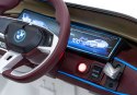 Auto Na Akumulator BMW i4 Biały Wolny Start EVA Ekoskóra Audio LED Pilot