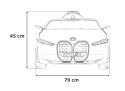 Auto Na Akumulator BMW i4 Biały Wolny Start EVA Ekoskóra Audio LED Pilot