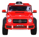 Auto Na Akumulator Mercedes G63 AMG Czerwony Pilot EVA Wolny Start MP3 LED