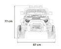 Auto Na Akumulator Terenowe Geoland Power Czerwony Pilot Silniki Bagażnik