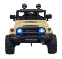 Auto Na Akumulator Toyota FJ Cruiser Beżowy Pilot Napęd 4x4 Audio LED EVA