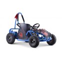 Gokart Na Akumulator Fast Dragon Niebieski 30km/h 1000W Regulacja siedzenia