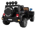 Jeep Na Akumulator Terenowe Full Time 4WD Czarny Napęd 4x4 Pilot Audio LED