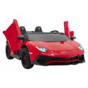 Auto Na Akumulator Lamborghini Aventador Czerwony Silnik bezszczotkowy LED