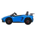 Auto Na Akumulator Lamborghini Aventador Niebieski Silnik bezszczotkowy LED