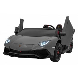 Auto Na Akumulator Lamborghini Aventador Szary Silnik bezszczotkowy LED