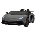 Auto Na Akumulator Lamborghini Aventador Szary Silnik bezszczotkowy LED