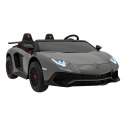 Auto Na Akumulator Lamborghini Aventador Szary Silnik bezszczotkowy LED