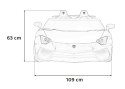 Auto Na Akumulator Lamborghini Aventador Szary Silnik bezszczotkowy LED