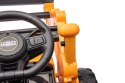 Traktor Na Akumulator Koparka Pojazd JCB Żółty Wolny Start Łyżka Klakson