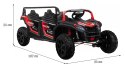 Auto Na Akumulator 4-osobowy Buggy ATV RACING UTV2000 Bateria Li-ion Czerwo