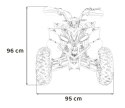 Mini Quad Spalinowy Pojazd DESERT STORM Pomarańczowy