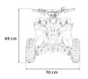 Mini Quad Spalinowy Pojazd RENEGADE HIPERFECT 49CC Czerwony