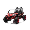 Auto Na Akumulator Pojazd Buggy FASTER 4x4 Czerwony MP3 LED Ekoskóra