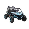 Auto Na Akumulator Pojazd Buggy FASTER 4x4 Niebieski MP3 LED Ekoskóra