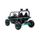 Auto Na Akumulator Pojazd Buggy FASTER 4x4 Zielony MP3 LED Ekoskóra