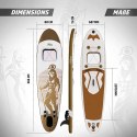 PHYSIONICS Pompowany paddleboard - God Ra, 320 cm