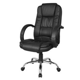 Krzesło biurowe z mechanizmem blokującym, czarne