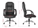 Krzesło biurowe z mechanizmem blokującym, czarne