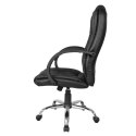 Krzesło biurowe z mechanizmem blokującym, czarne
