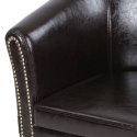 MIADOMODO Zestaw foteli Chesterfield, 58 x 71 x 70 cm, brąz