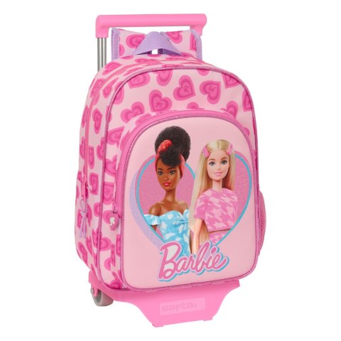 Torba szkolna z kółkami Barbie Love Różowy 26 x 34 x 11 cm