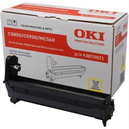 Toner OKI 43870021 Żółty Czarny