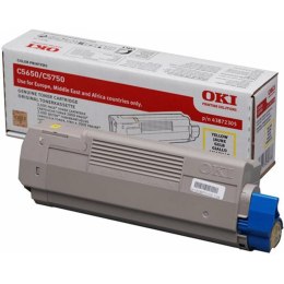 Toner Oryginalny OKI 43872305 Żółty